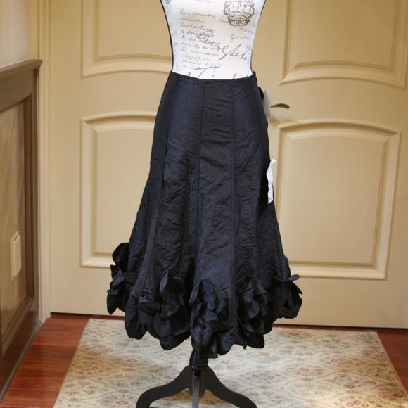 Annie Sez | Skirts | Fancy Black Ruffle Skirt | Poshmark